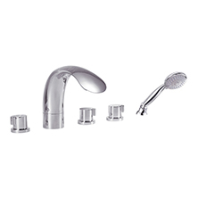 5-pc widespread bath & shower faucet